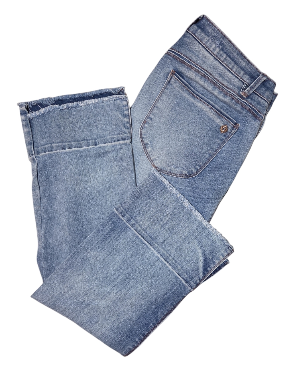 Democracy Medium Blue Denim Jeans with Faded Wash - Picture 13 of 13